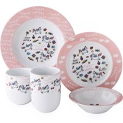 تصویر سرویس چینی زرین 1 نفره کودک لیتل پونی (5 پارچه) Zarin Iran ItaliaF Litel-Peni 5 Pieces Porcelain Kid Dinnerware Set