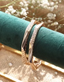 تصویر النگو نقره فیوژن کد A1F1 - 3 