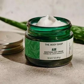 تصویر کرم روز آلوئه ورای بادی شاپ صد در صد اورجینال،The body shop ALOE 