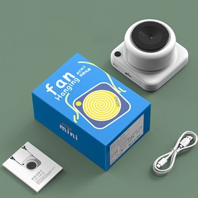 تصویر پنکه گردنی ممو G01 سفید G01 فن گردنی برای کار و پیاده رویmemo