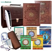 تصویر قلم قرآنی 32 گیگ بلوتوث‌دار BSR470 بسته شماره 9 با قرآن 604 صفحه و کلیات مفاتیح 