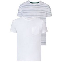 تصویر تی شرت آستین کوتاه مردانه لیورجی کد N 21 مجموعه 2 عددی 