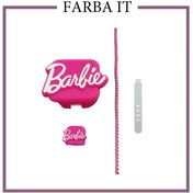 تصویر محافظ کابل طرح فانتزی مدل barbie به همراه محافظ شارژر دیواری ۲۰ وات اپل 