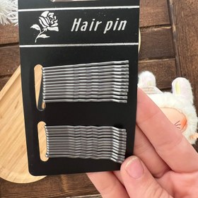 تصویر سنجاق مو سرگرد تک رنگ - مسی مارک hairpin