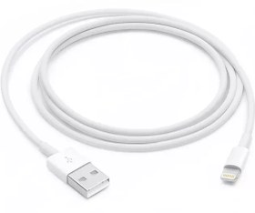 تصویر کابل شارژ اصلی آیفون (سرجعبه) Apple USB to Lightning Cable