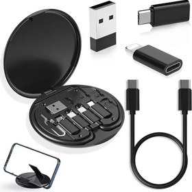 تصویر ست کابل شارژ و انتقال دیتا USB-C به USB-C و USB-A Data Transfer and Charging Cable Set (USB-C to USB-C & USB-A)