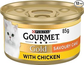 تصویر کنسرو گربه گورمت مدل پته ای طعم مرغ 85 گرم (ترکیه) ا Gourmet Gold Chicken 85g Gourmet Gold Chicken 85g