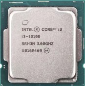 تصویر پردازنده تری اینتل مدل Core i3-10100 با فرکانس 3.6 گیگاهرتز Core i3-10100 3.6GHz LGA 1200 Comet Lake TRAY CPU