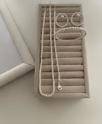 تصویر ست گردنبند دستبند و گوشواره خاویاری 