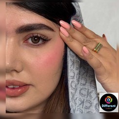 تصویر لنز رنگی فصلی ارکید براون برند رز - طبی Orkid brown rose (عسلی روشن طبیعی)