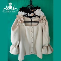 تصویر شومیز مدل دلسا - مشکی / سایز 4 (44-46) 