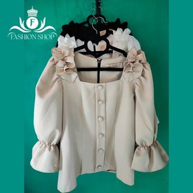 تصویر شومیز مدل دلسا - مشکی / سایز 4 (44-46) 