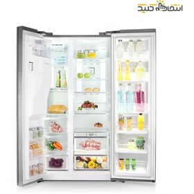 تصویر یخچال فریزر ساید بای ساید اسنوا مدل Sn8-3350 Snowa Sn8-3350 side by side refrigerator