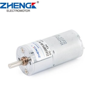 تصویر موتور DC گیربگسدار 12 ولت 100 دور ZGA25RP ZGA25 12V 100Rpm