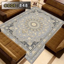 تصویر روفرشی کشدار مخمل شانل ترک کد 848 سایز ۹ متر 