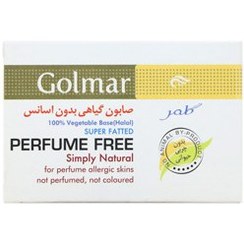 تصویر صابون گیاهی بدون اسانس گلمر 100 گرم Golmar Perfume Free Simply Natural Soap 115 g