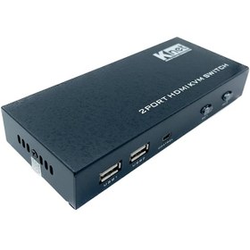 تصویر سوییچ KVM دو پورت کی نت مدل K-SWKH402 Knet Auto KVM Switch HDMI 2PORT