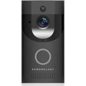 تصویر آیفون تصویری هوشمند پاورولوژی مدل Smart Video Doorbell - 6 ماه گارانتی اپل گلشن بدون آسیب فیزیکی, Black 