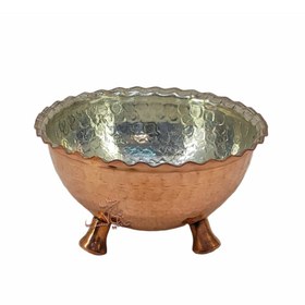 تصویر کاسه سه پایه مسی کد ZH219 