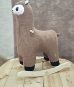 تصویر راکر لاما رنگ قهوه ای 