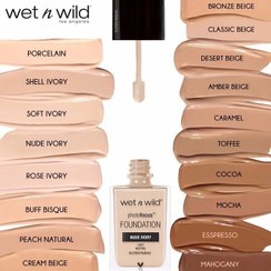 تصویر کرم پودر فتوفوکوس وت اند وایلد - golden beige Photo Focus foundation makeup Wet n Wild