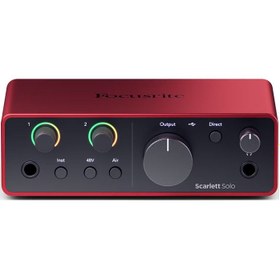 تصویر کارت صدا Focusrite مدل Scarlett Solo G4 Focusrite Scarlett Solo G4 Audio Interface