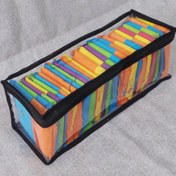 تصویر نظم دهنده مستطیلی - صورتی پاستلی / ساده / بزرگ Rectangular organizer