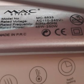 تصویر اتو مو مدل MC5533 مک استایلر Mac Stayler MC5533 Hair Straightener