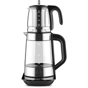 تصویر چای ساز مایر مدل CTM1570 ظرفیت ۱.۷ لیتر با کتری پیرکس 