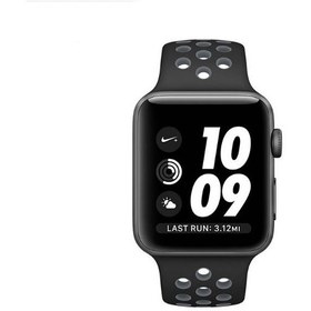 تصویر اپل واچ سری 4 آلومینیوم خاکستری با بند اسپورت مشکی ا Apple Watch 4 Space Gray Aluminum Case with Black Sport Band 44mm Apple Watch 4 Space Gray Aluminum Case with Black Sport Band 44mm