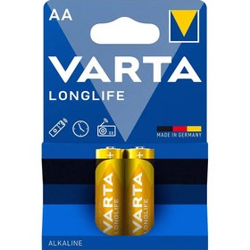 تصویر باتری قلمی وارتا مدل LONG LIFE بسته دو عددی باتری وارتا