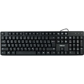 تصویر کیبورد باسیم هترون مدل HK201 Hatron HK201 Wired Keyboard