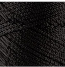 تصویر نخ بافتنی طناب POLYESTER MACRAME ROPE 100 GR BLACK Arzum 