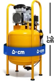 تصویر کمپرسور باد بدون روغن 60 لیتری سایلنت (1600 وات) 