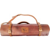 تصویر رول بگ چرمی ۵ عددی چاقو | ساخته شده از چرم طبیعی گاوی 