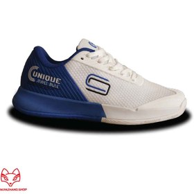 تصویر کفش تنیس یونیک مدل PRO UN3 | آبی – سفید 