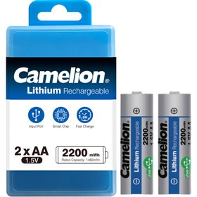 تصویر باتری قلمی لیتیوم قابل شارژ کملیون ظرفیت ۲۲۰۰mWh 