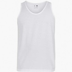 تصویر زیرپوش نخی ساده مردانه | سفید 