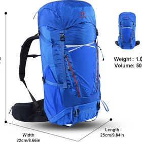 تصویر کوله پشتی کایلاس 45L+5L مدل KAILAS Ridge Hiking KA300106 