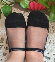 تصویر جوراب مچی شیشه ای نخی کد 017 
