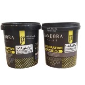 تصویر رنگ صدفی آترا ساندورا ( مخملی گلد و سیلور ) 