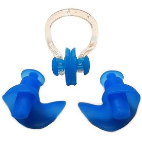 تصویر گوش گیر و دماغ گیر آکوا پرو مدل ERGO - آبی 