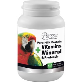 تصویر پودر مولتی ویتامین و مینرال پرنده پرسا Perssa Pure Milk Protein+ Vitamin and Mineral For Birds