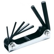 تصویر آچار آلن شش گوش چاقویی 7 عددی هنس سایز 1.5 تا 6 Hans Folding Hexagon Allen Wrench Model 16765-7M