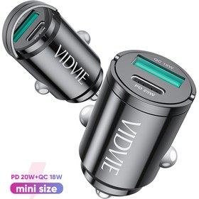 تصویر شارژر فندکی ویدوی مدل CC522C Vidvie Car Charger CC522C