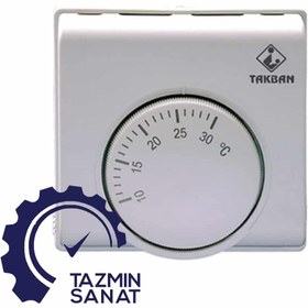 تصویر ترموستات فن کویل بایمتالیک 60 درجه تکبان TCR 200-60