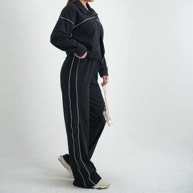 تصویر ست دوتیکه مغزی دوزی مشکی 