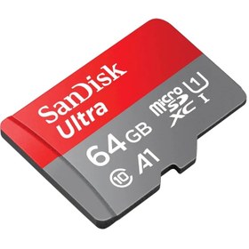 تصویر کارت حافظه MicroSDXC سن دیسک SanDisk Ultra A1 کلاس 10 استاندارد UHS-I سرعت 120MBps ظرفیت 64 گیگابایت 