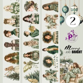 تصویر پک واشی استیکر شفاف کری.سم.س سبز - 1 