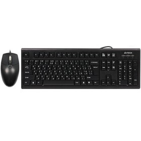 تصویر کیبورد و ماوس ای فورتک مدل KR-8572S - 18 ماهه نوترونیک A4Tech KR-8572S USB Keyboard and Mouse